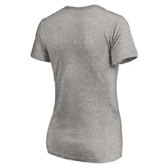Pittsburgh Pirates Women's Core Wahconah V-Neck T-Shirt - Heather Gray