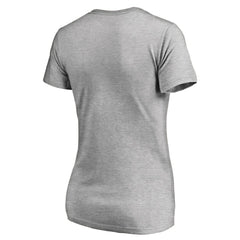 Washington Nationals Women's Core Wahconah V-Neck T-Shirt - Heather Gray