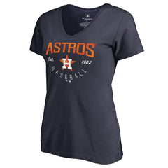 Houston Astros Women's Live For It V-Neck T-Shirt - Navy