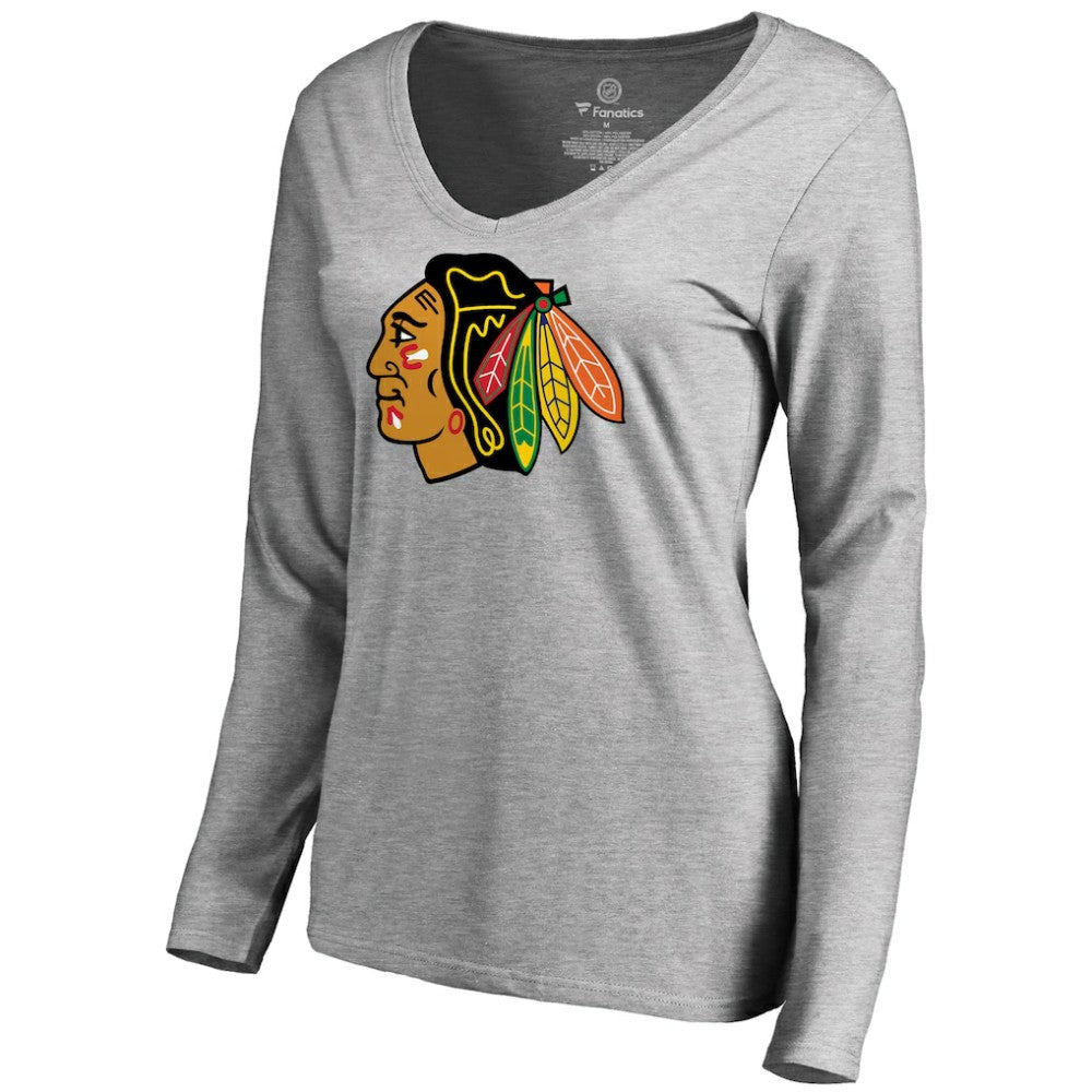 Chicago Blackhawks Women's Primary Logo Long Sleeve T-Shirt