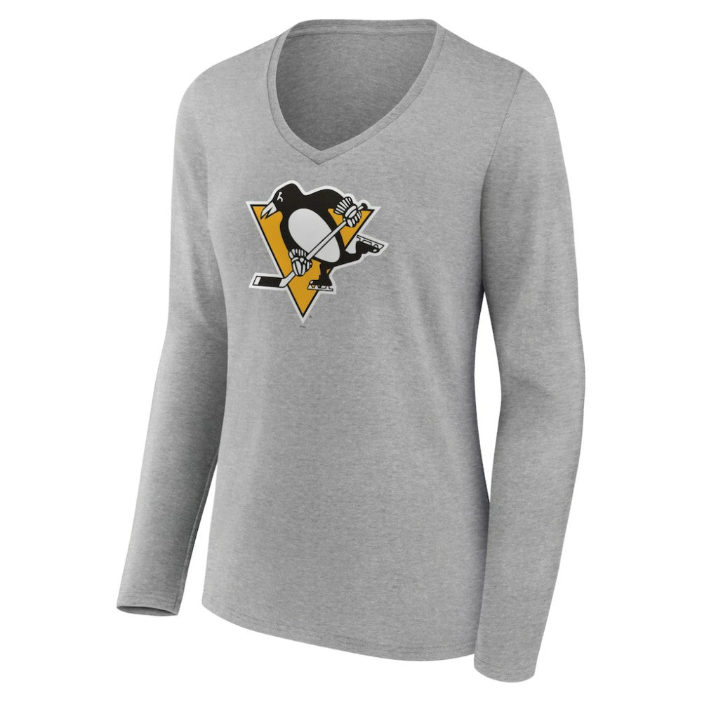 Pittsburgh Penguins Women's Primary Logo Long Sleeve T-Shirt