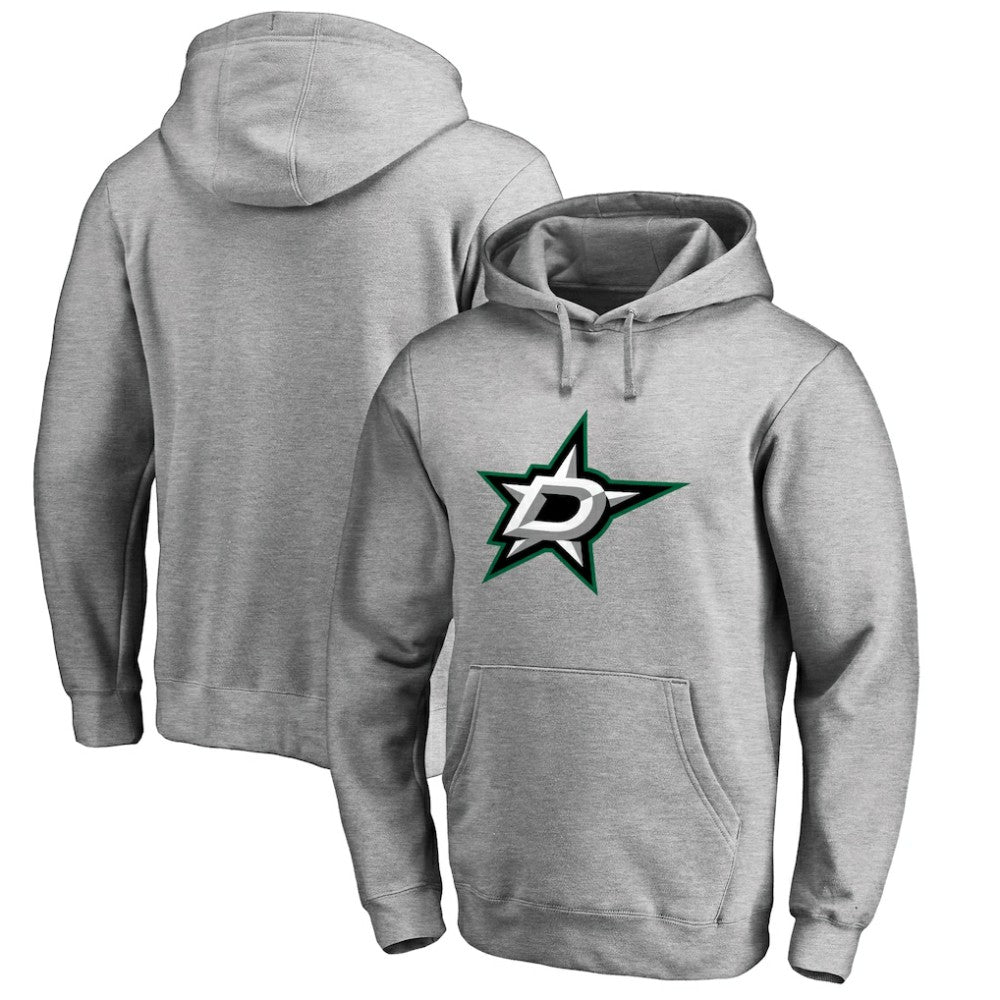 Dallas Stars Primary Team Logo Fleece Fitted Pullover Hoodie