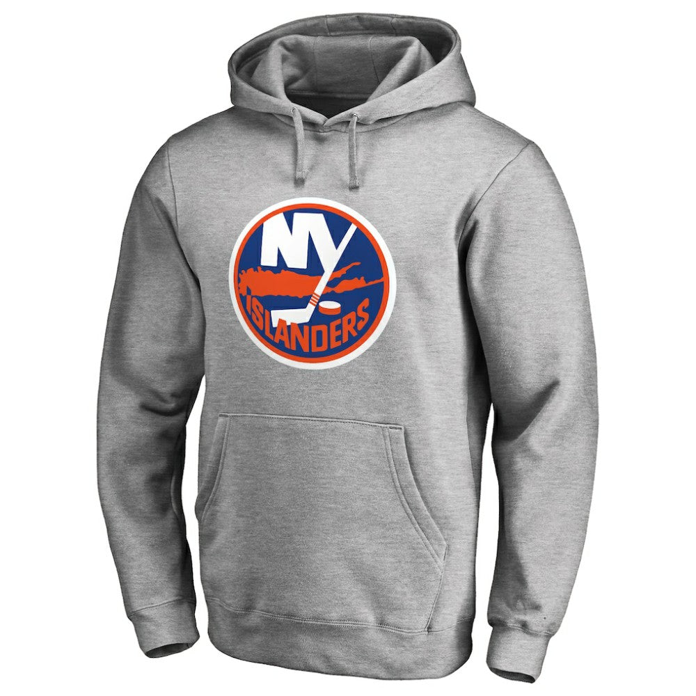 New York Islanders Primary Team Logo Fleece Fitted Pullover Hoodie
