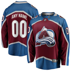 Colorado Avalanche Fanatics Home Breakaway Custom Jersey