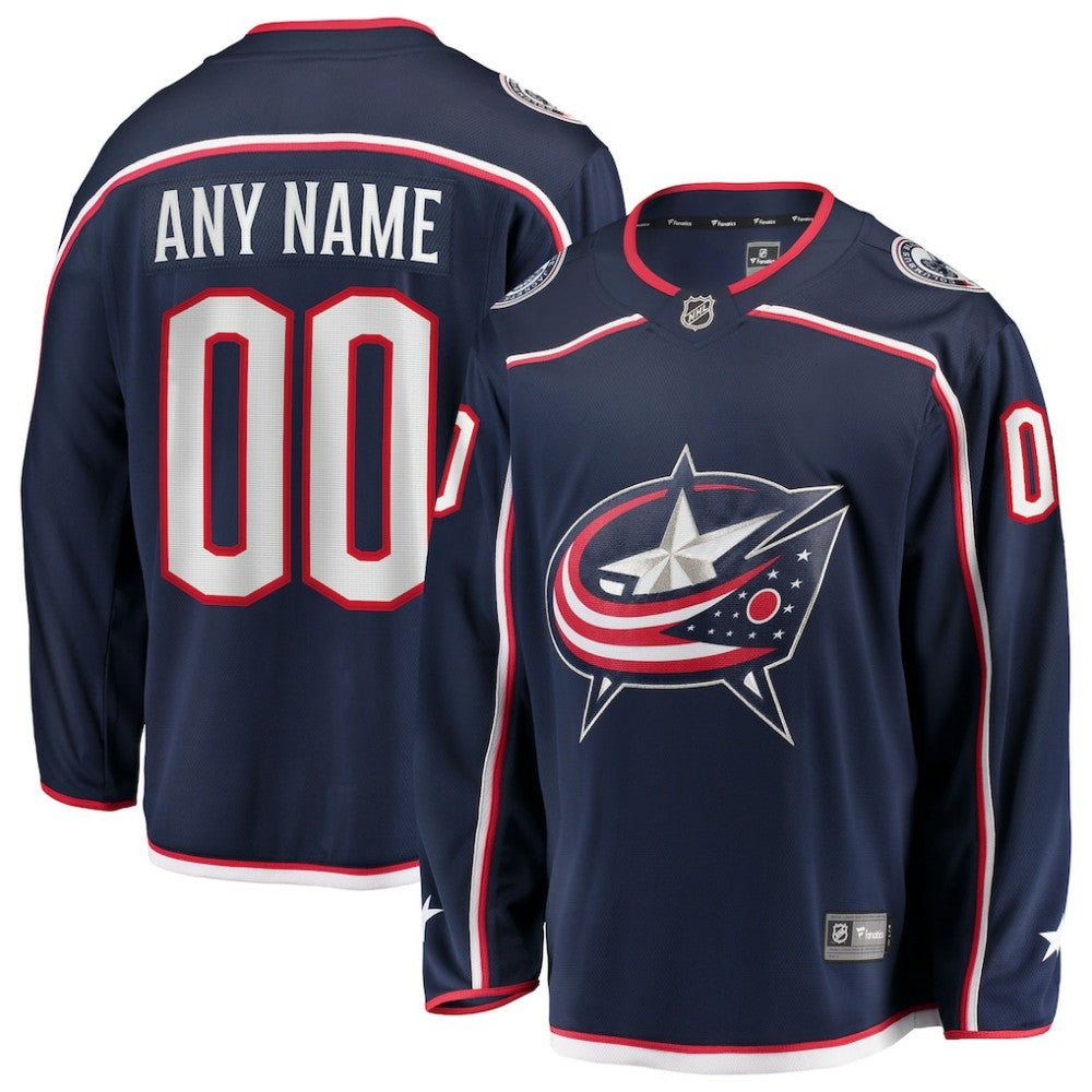 Columbus Blue Jackets Fanatics Home Breakaway Custom Jersey