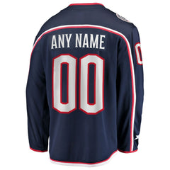 Columbus Blue Jackets Fanatics Home Breakaway Custom Jersey