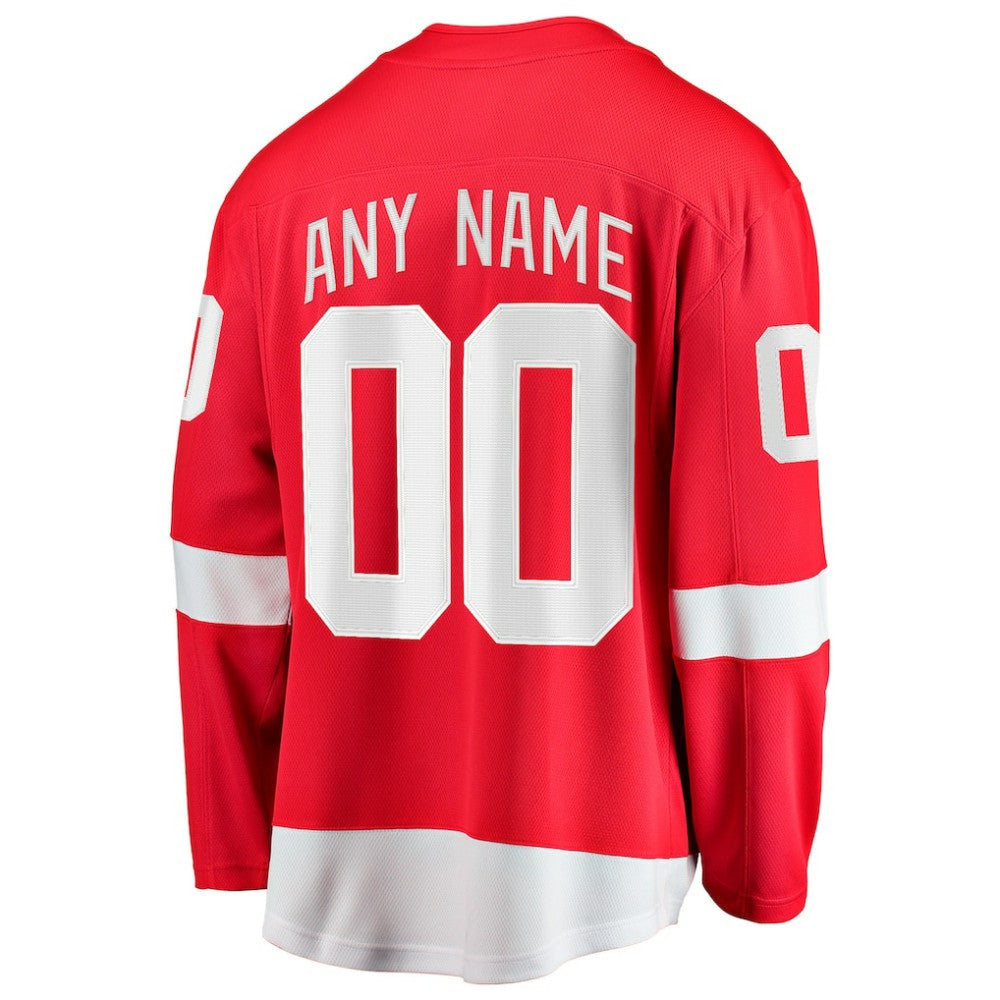 Detroit Red Wings Fanatics Home Breakaway Custom Jersey