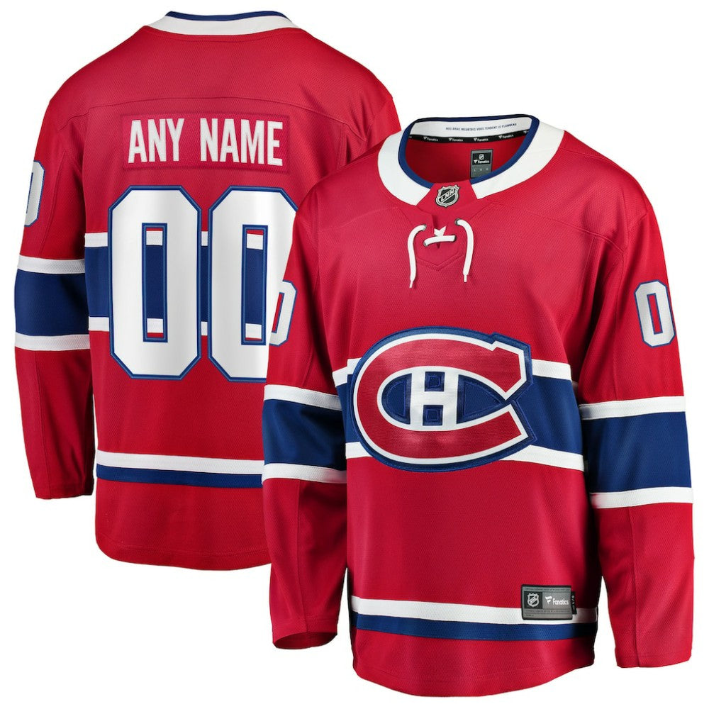 Montreal Canadiens Fanatics Home Breakaway Custom Jersey