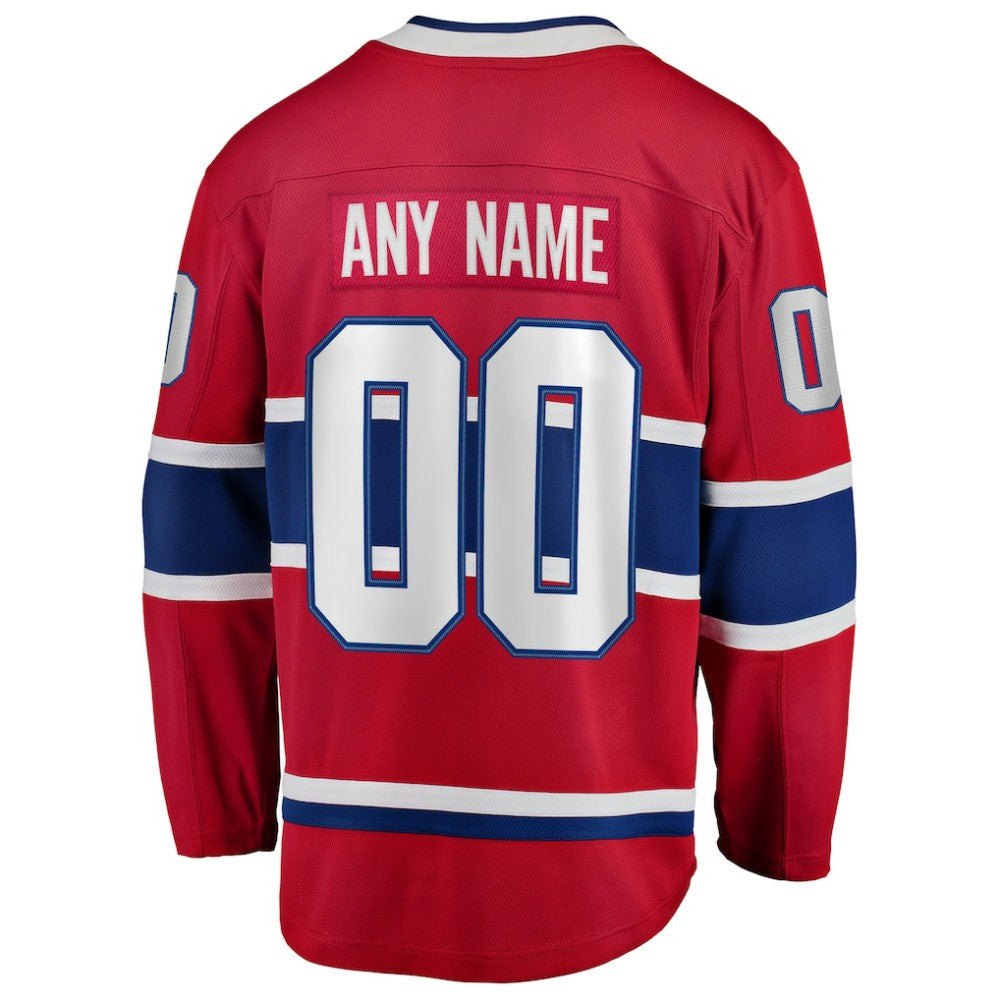 Montreal Canadiens Fanatics Home Breakaway Custom Jersey