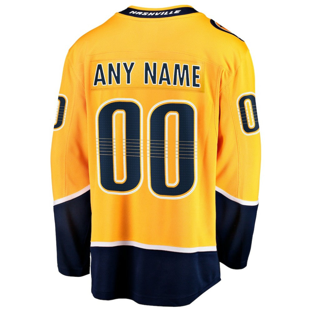 Nashville Predators Fanatics Home Breakaway Custom Jersey