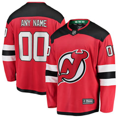 New Jersey Devils Fanatics Home Breakaway Custom Jersey