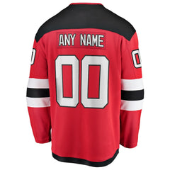 New Jersey Devils Fanatics Home Breakaway Custom Jersey