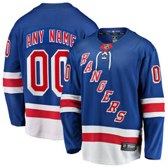 New York Rangers Fanatics Home Breakaway Custom Jersey