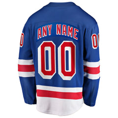 New York Rangers Fanatics Home Breakaway Custom Jersey
