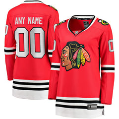 Chicago Blackhawks Fanatics Women's Home Breakaway Custom Jersey