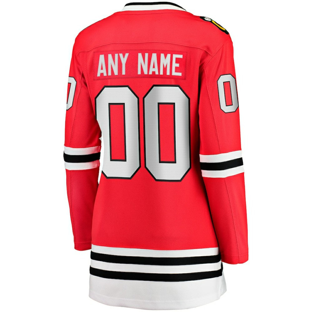 Chicago Blackhawks Fanatics Women's Home Breakaway Custom Jersey