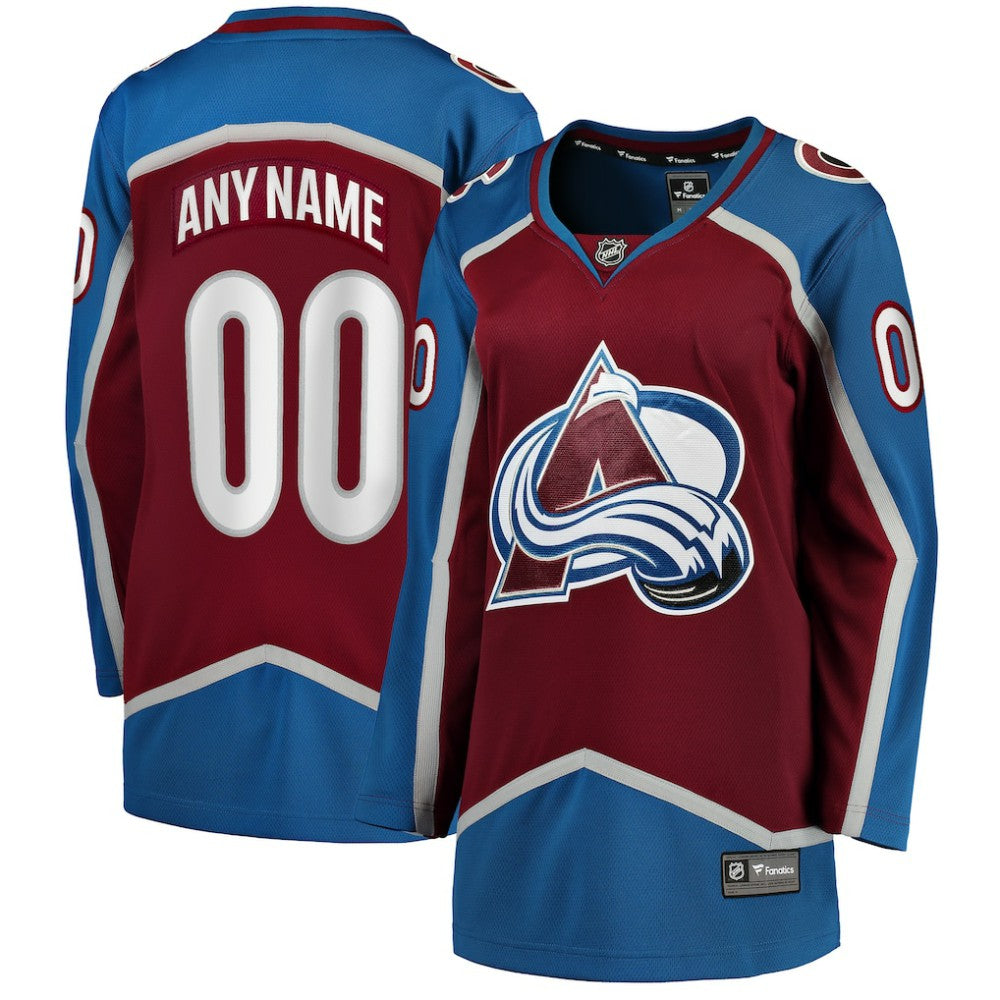 Colorado Avalanche Fanatics Women's Home Breakaway Custom Jersey