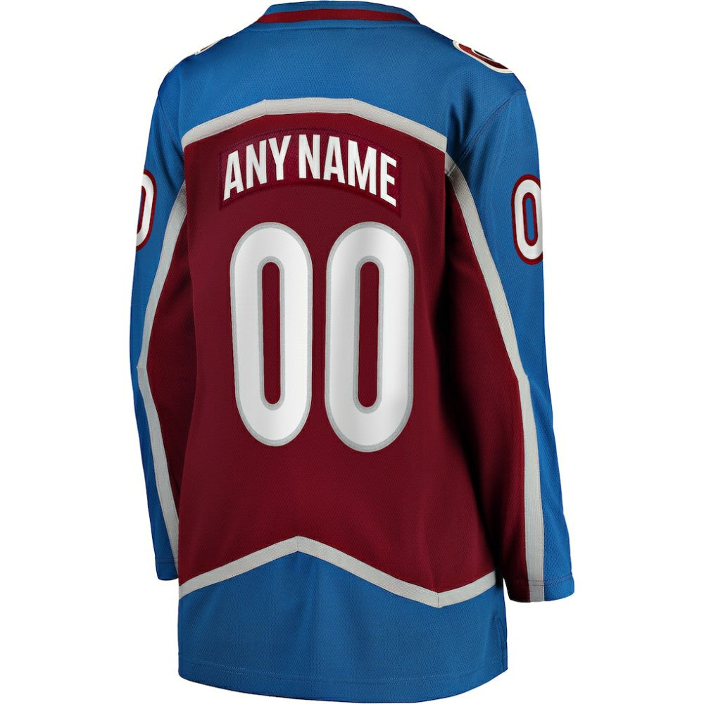 Colorado Avalanche Fanatics Women's Home Breakaway Custom Jersey