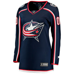 Columbus Blue Jackets Fanatics Women's Home Breakaway Custom Jersey