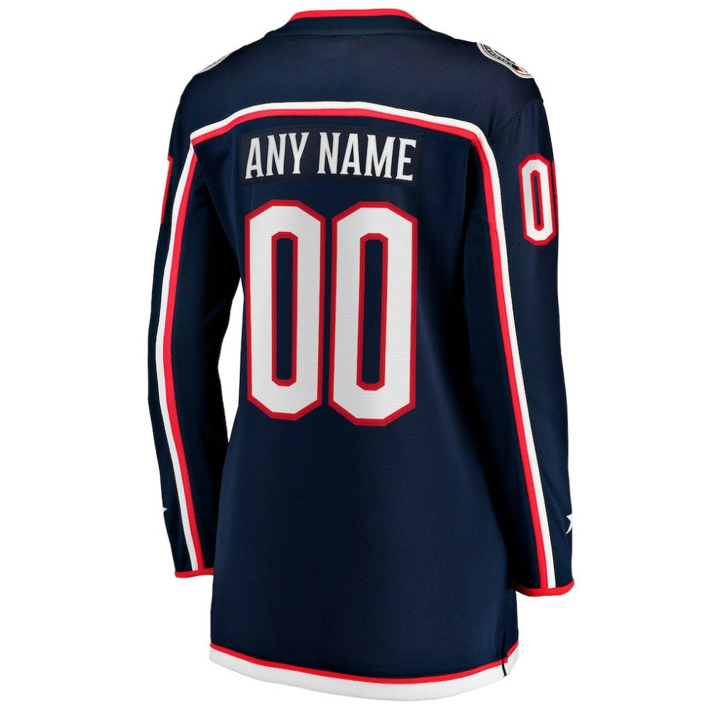 Columbus Blue Jackets Fanatics Women's Home Breakaway Custom Jersey