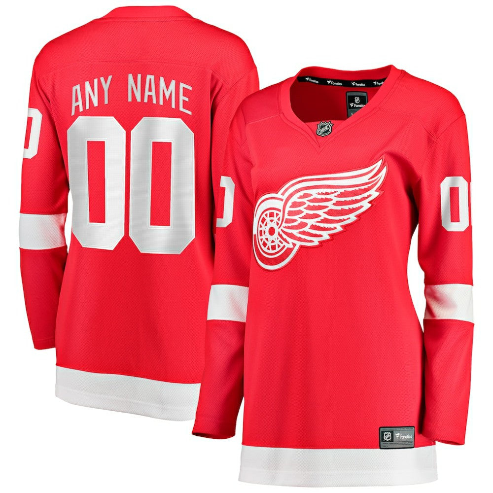 Detroit Red Wings Fanatics Women's Home Breakaway Custom Jersey