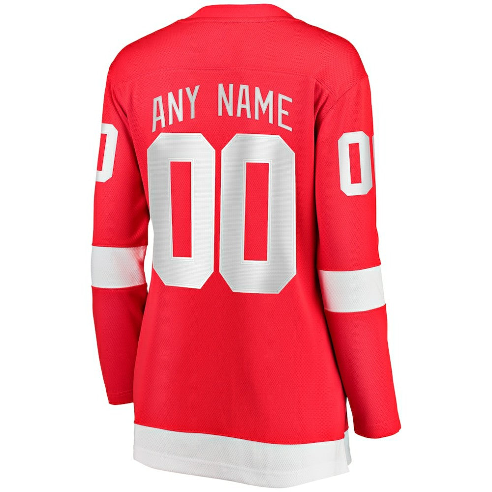 Detroit Red Wings Fanatics Women's Home Breakaway Custom Jersey