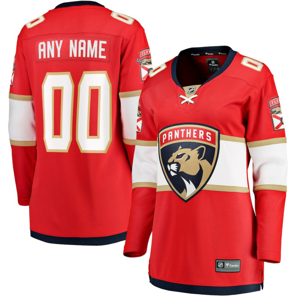 Florida Panthers Fanatics Women's Home Breakaway Custom Jersey
