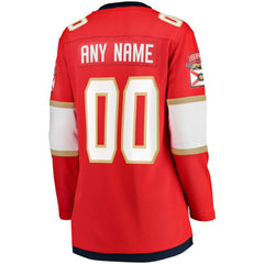 Florida Panthers Fanatics Women's Home Breakaway Custom Jersey