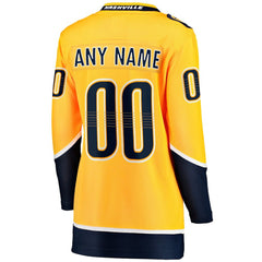 Nashville Predators Fanatics Women's Home Breakaway Custom Jersey
