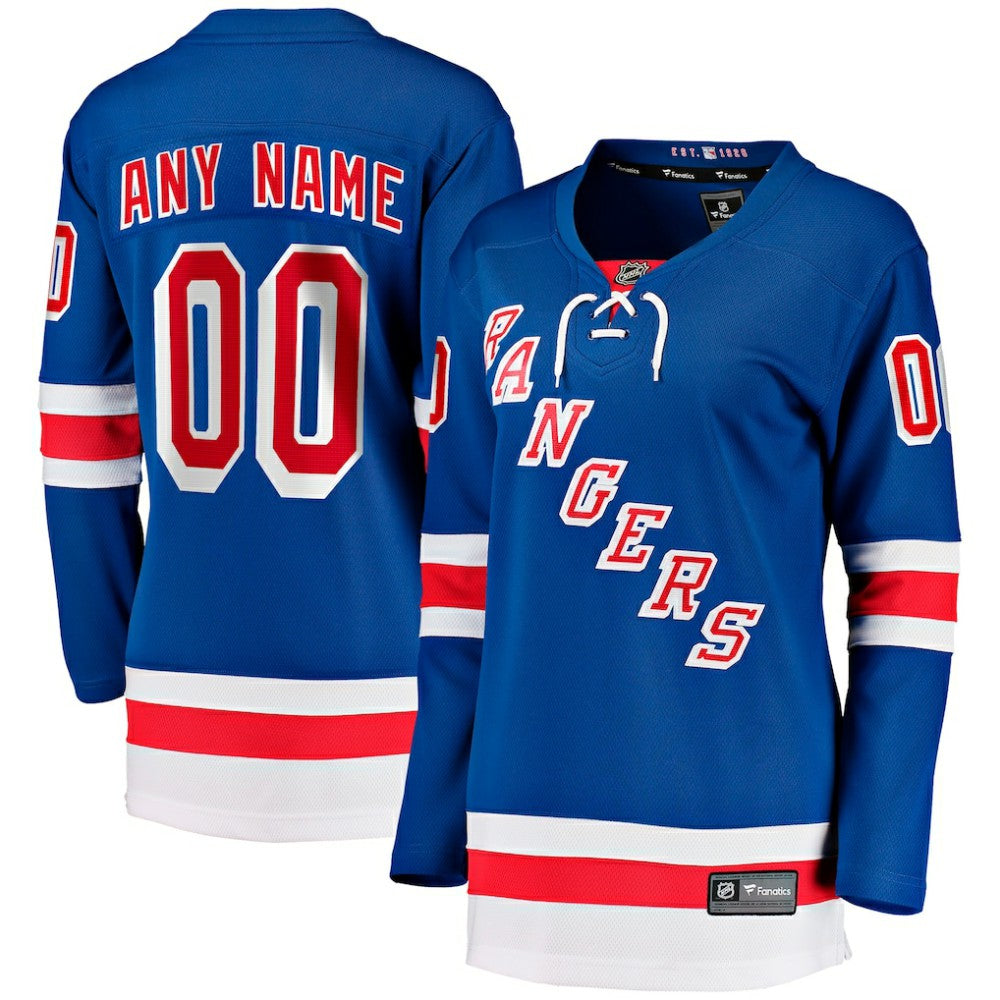 New York Rangers Fanatics Women's Home Breakaway Custom Jersey