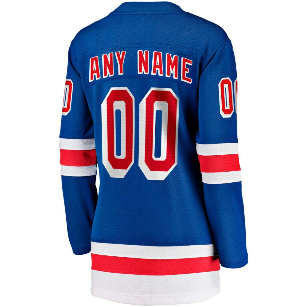New York Rangers Fanatics Women's Home Breakaway Custom Jersey