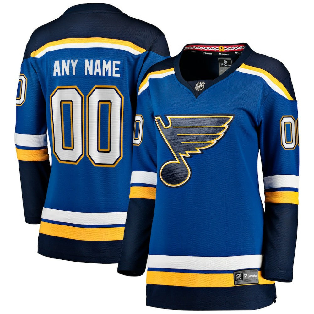 St. Louis Blues Fanatics Women's Home Breakaway Custom Jersey