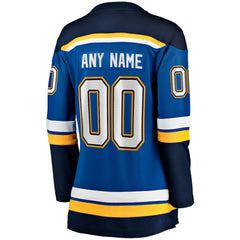 St. Louis Blues Fanatics Women's Home Breakaway Custom Jersey