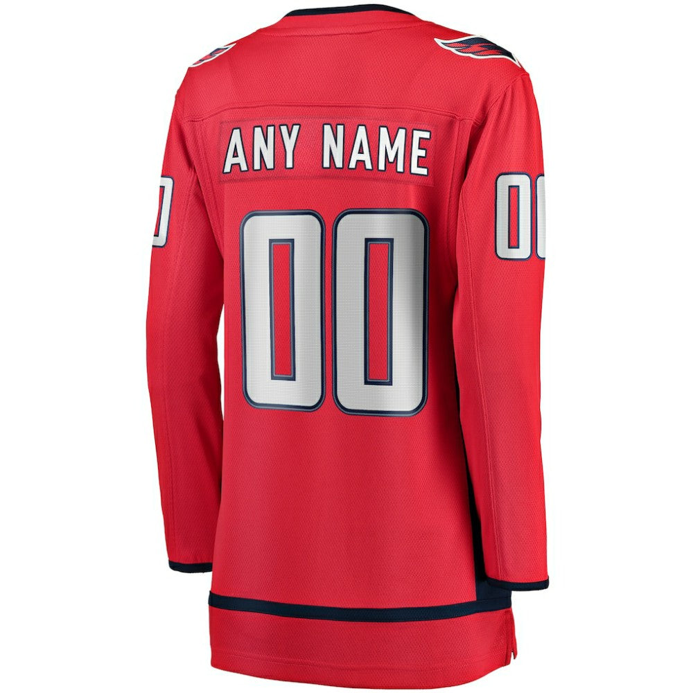 Washington Capitals Fanatics Women's Home Breakaway Custom Jersey