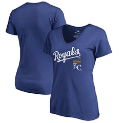 Kansas City Royals Women's Team Lockup T-Shirt - Royal