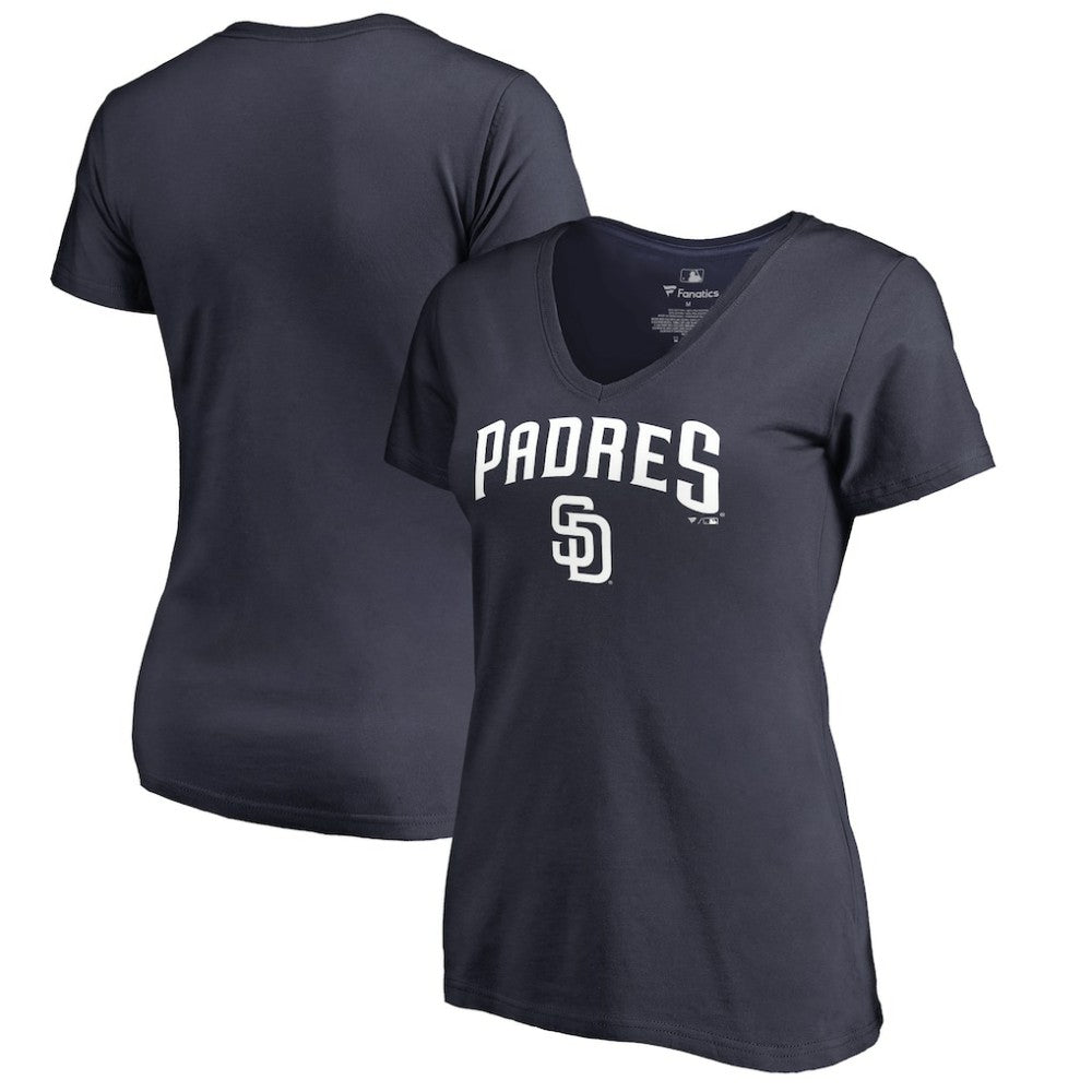 San Diego Padres Women's Team Lockup T-Shirt - Navy