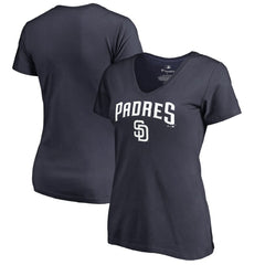 San Diego Padres Women's Team Lockup T-Shirt - Navy