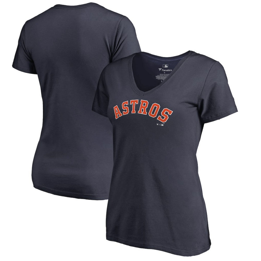Houston Astros Women's Team Wordmark T-Shirt - Navy