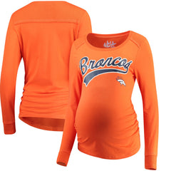 NFL Denver Broncos Touch Women's Maternity Yardline Tri-Blend Top
