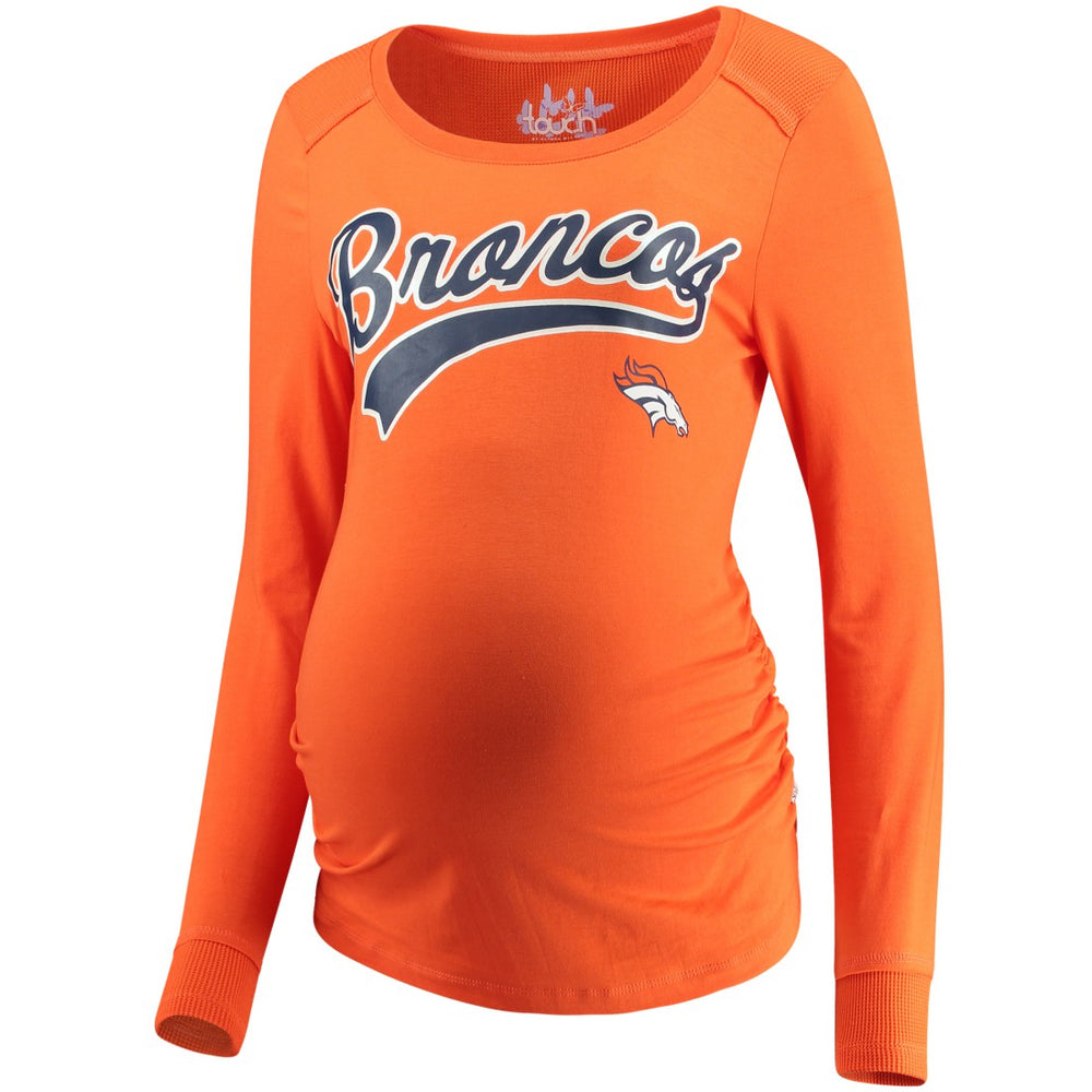 NFL Denver Broncos Touch Women's Maternity Yardline Tri-Blend Top
