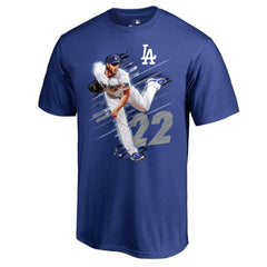 Clayton Kershaw Los Angeles Dodgers Fade Away T-Shirt - Royal