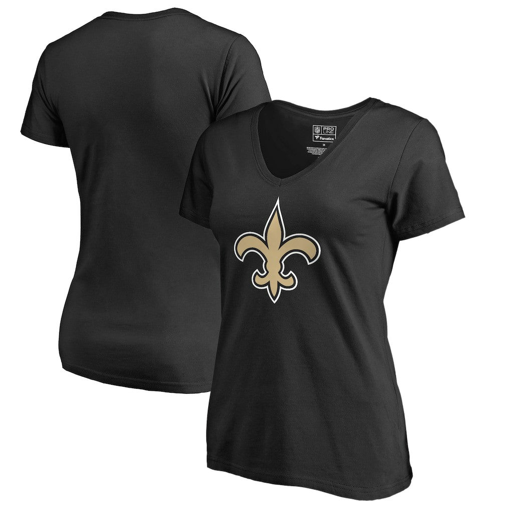 NFL New Orleans Saints Women's Primary Team Logo V-Neck T-Shirt