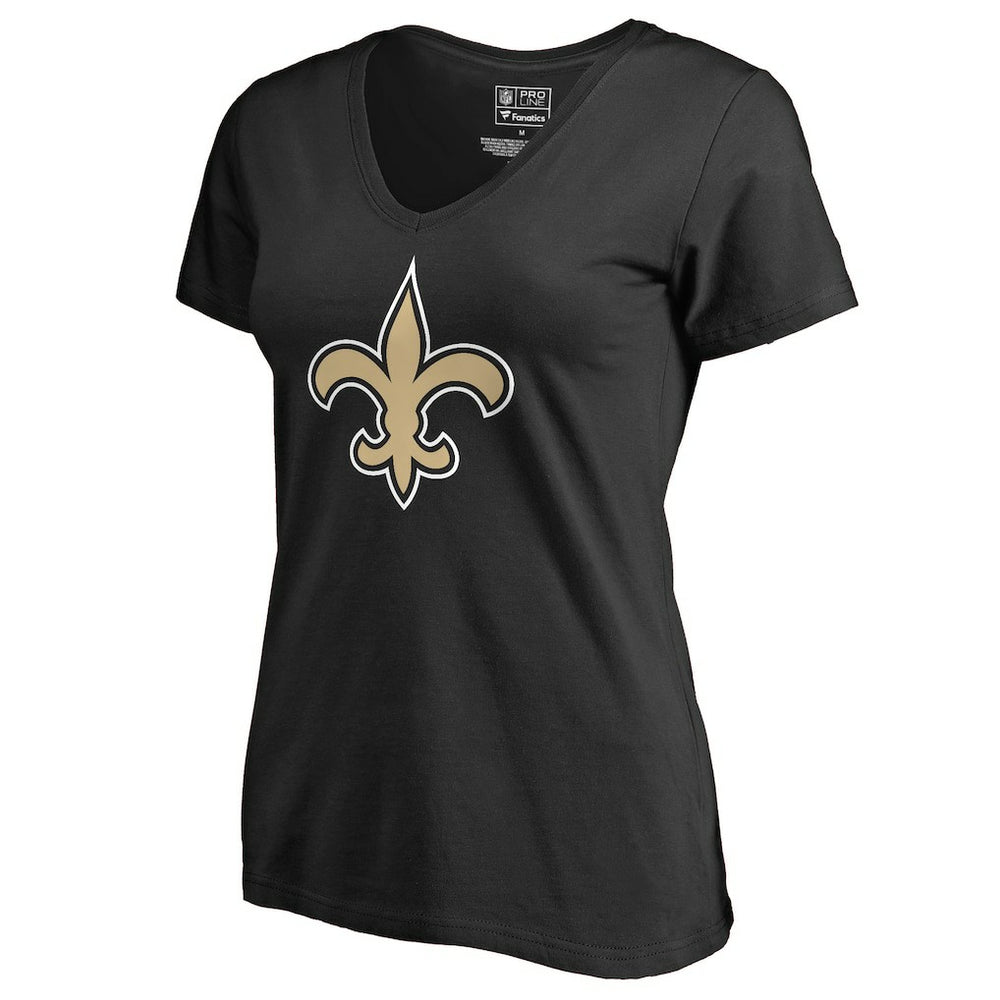 NFL New Orleans Saints Women's Primary Team Logo V-Neck T-Shirt