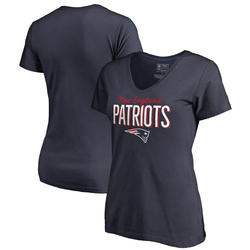 NFL New England Patriots Women's Nostalgia V-Neck T-Shirt