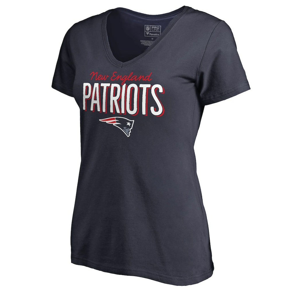 NFL New England Patriots Women's Nostalgia V-Neck T-Shirt