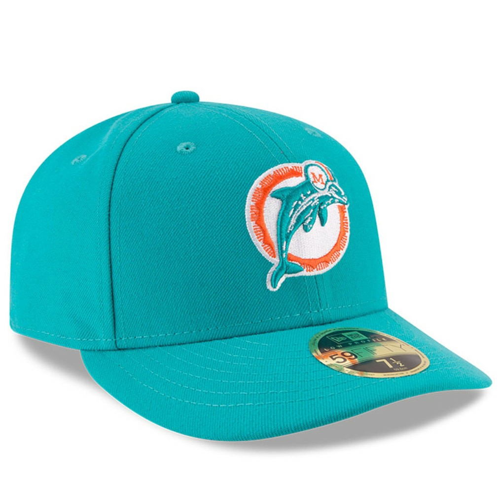 NFL Miami Dolphins Omaha Throwback Low Profile 59FIFTY Fitted Hat