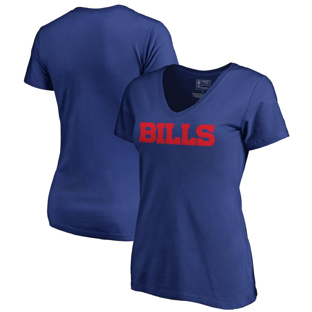 NFL Buffalo Bills Women's Wordmark V-Neck T-Shirt