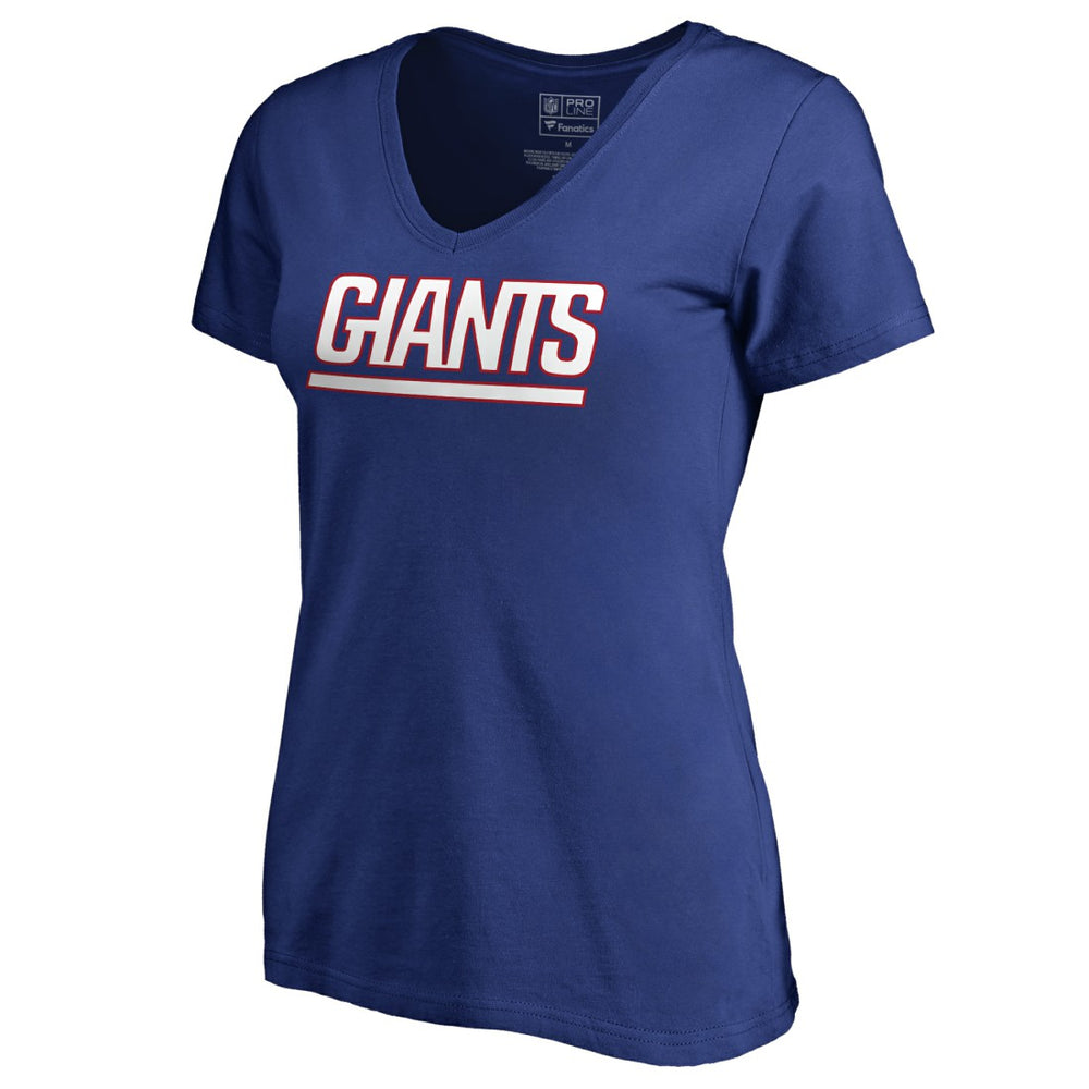 NFL New York Giants Women's Wordmark V-Neck T-Shirt