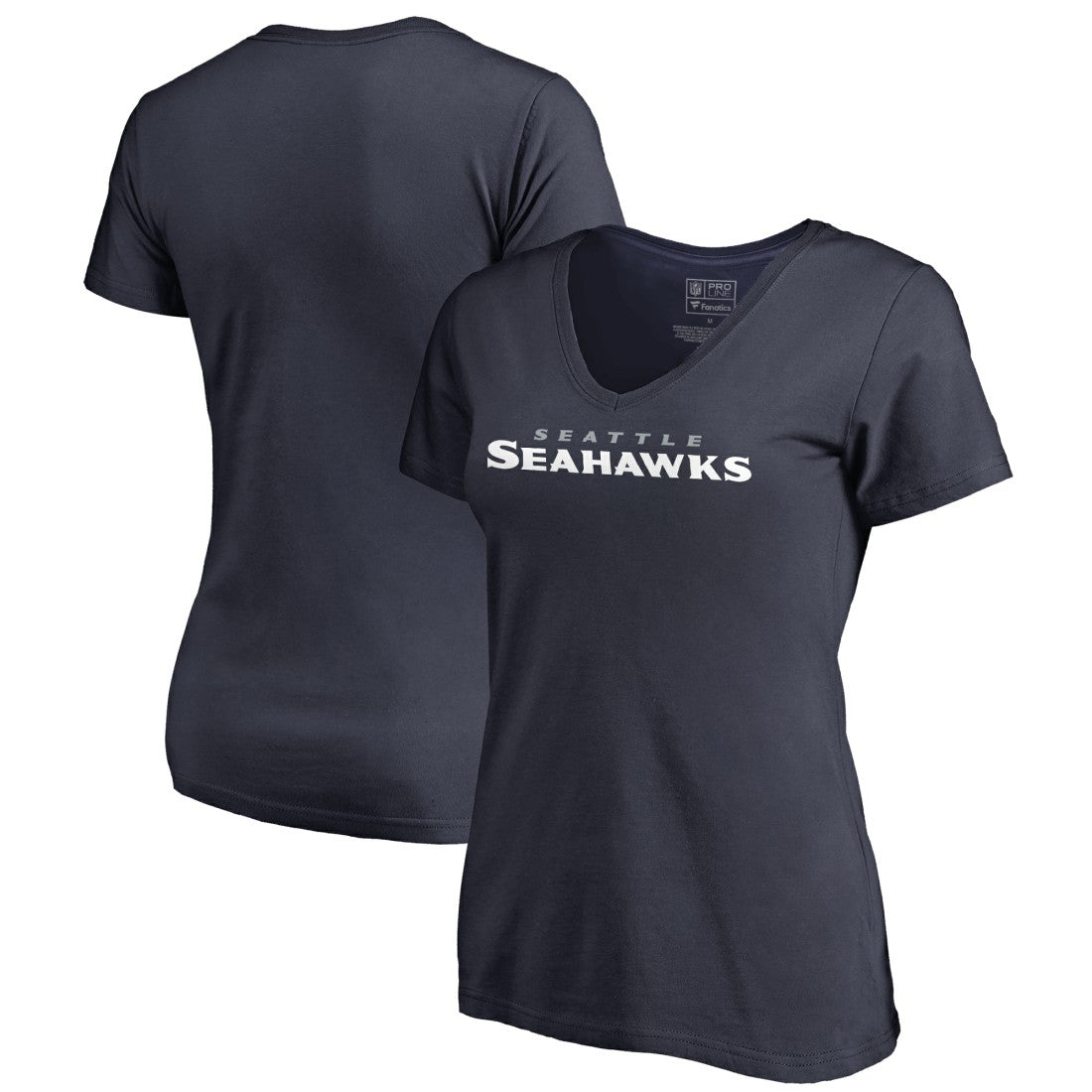 NFL Seattle Seahawks Women's Wordmark V-Neck T-Shirt