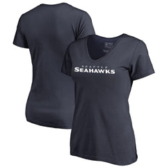 NFL Seattle Seahawks Women's Wordmark V-Neck T-Shirt